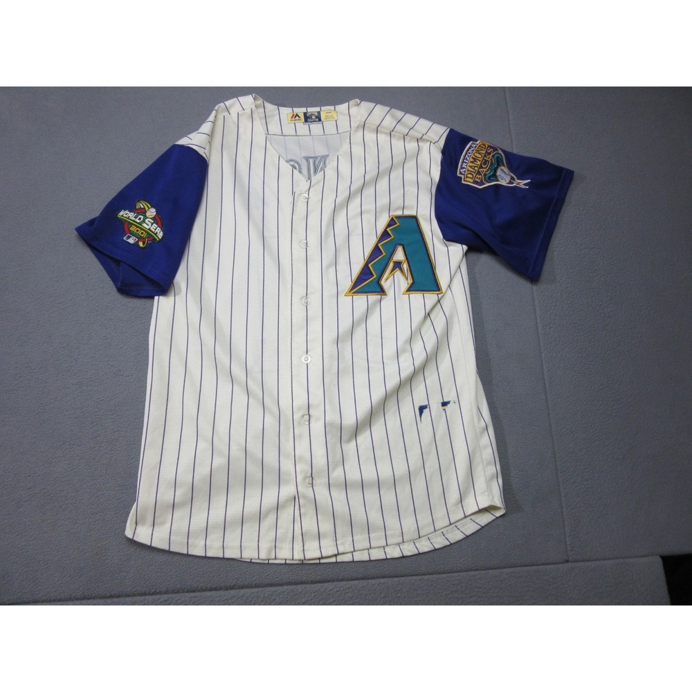 Arizona Diamondbacks Jersey Randy Johnson Men Medium White #51 Majestic Baseball